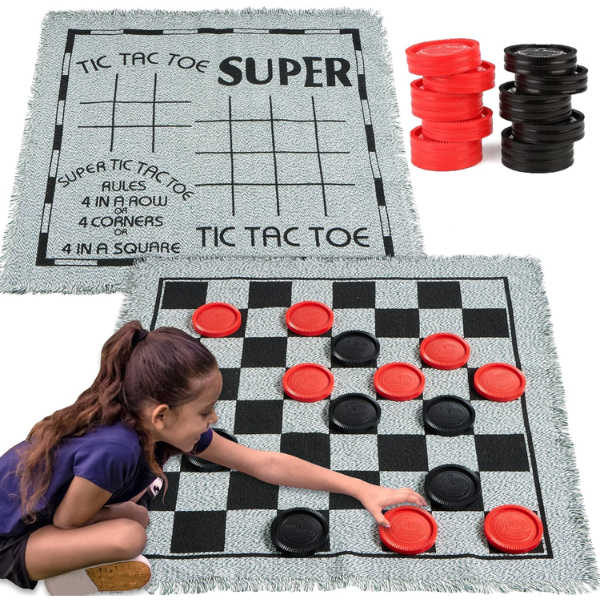 image of giant checkers game